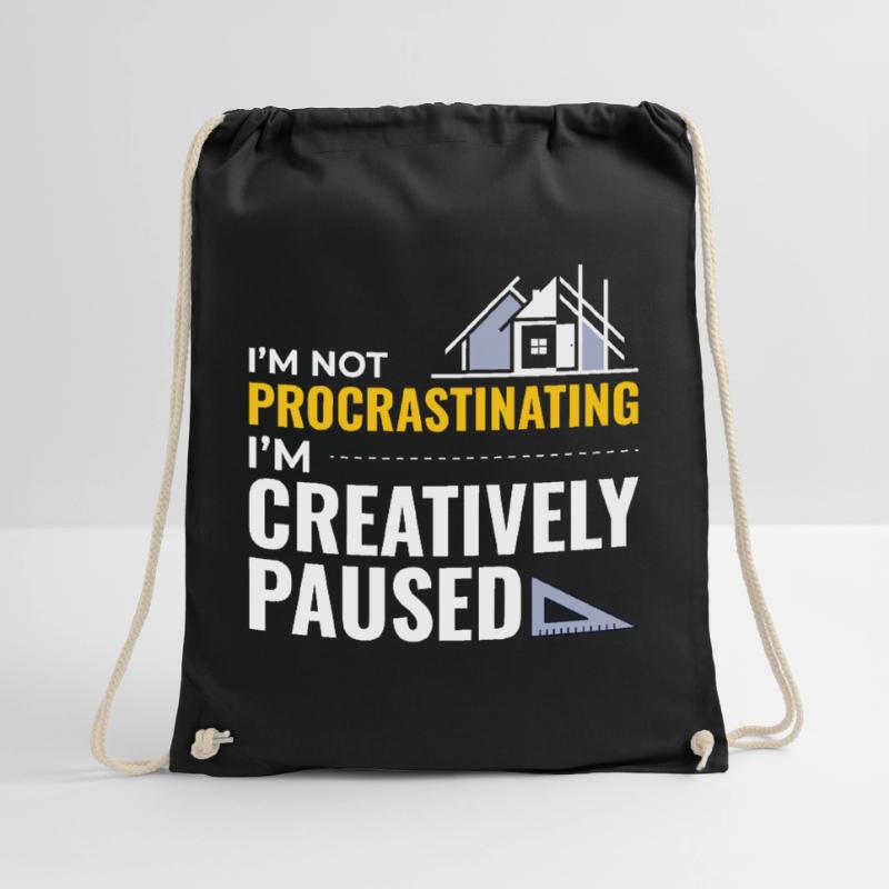 Architects Construction Creativity Procrastination Drawstring Bag