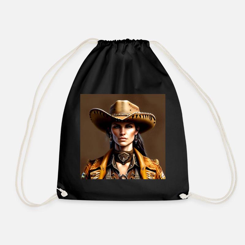A new Sheriff's in town - Drawstring Bag - black