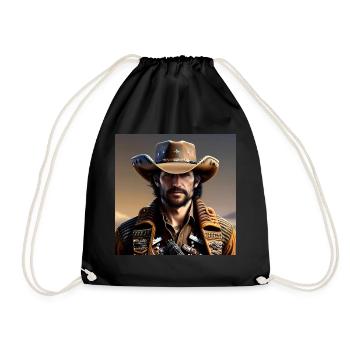 Cowboy - Turnbeutel - Schwarz - Vorne