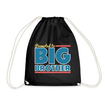 big brother - Turnbeutel - Schwarz - Vorne
