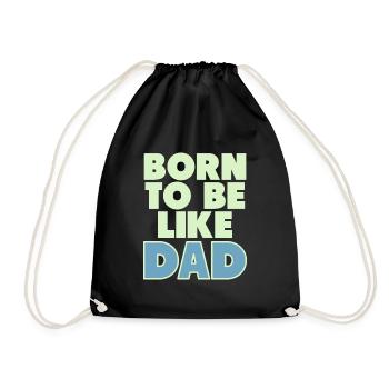 father and son - Turnbeutel - Schwarz - Vorne