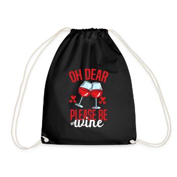 Valentine Wife - Drawstring Bag - black - Front