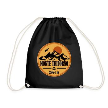 Monte Tricorno - Drawstring Bag - black - Front