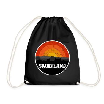 Sauerland Original Skyline - Drawstring Bag - black - Front