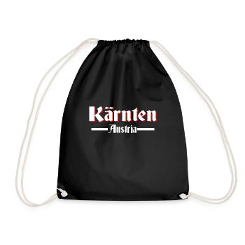 Kärnten - Turnbeutel - Schwarz - Vorne
