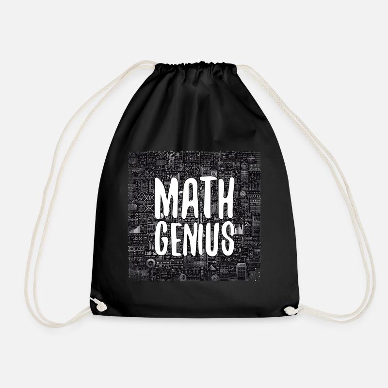 Mathe-Genie Mathematik Genie Mathe Geschenk - Turnbeutel - Schwarz