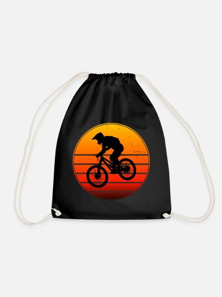 Radsport Herren Radfahrer Damen Mountainbike - Turnbeutel - Schwarz