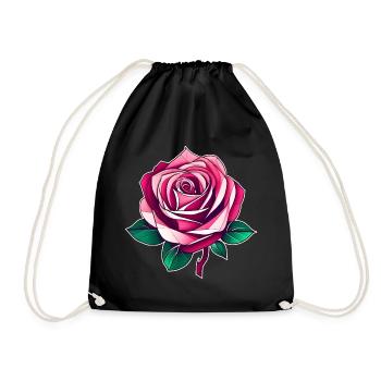 Pink Rose III - Sac de sport léger - noir - Devant