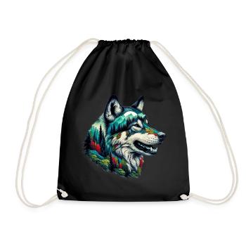 Loup - Sac de sport léger - noir - Devant