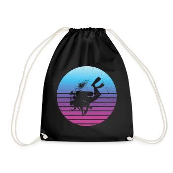 Plongée sous-marine Plongée libre Plongée sous-marine Hommes - Sac de sport léger - noir - Devant