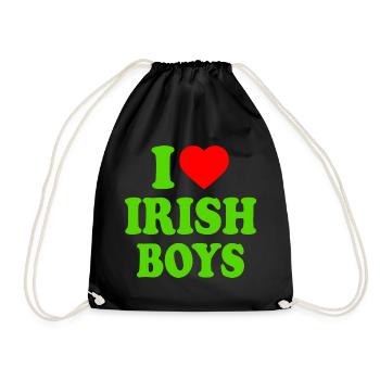 I love irish boys - Turnbeutel - Schwarz - Vorne