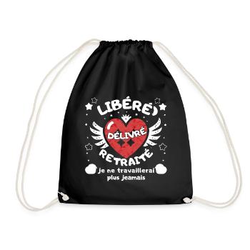 RELEASED ISSUED RETIRED - Drawstring Bag - black - Front