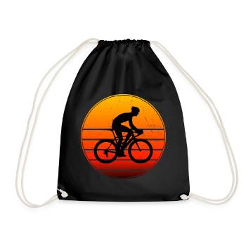 Roadbike Herren Rennrad Rennradfahren Damen - Turnbeutel - Schwarz - Vorne