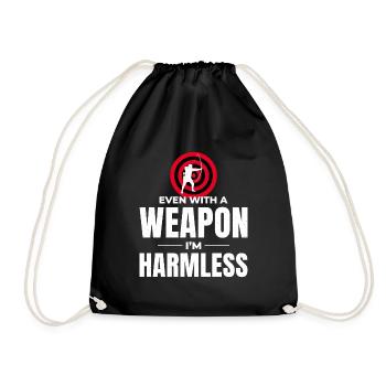 Tir à l’arc Cibles Archer Bullseye Tir Sport - Sac de sport léger - noir - Devant