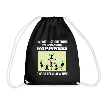 Pom-pom girl Cheerleading Girl Cheering Cheer Squad - Sac de sport léger - noir - Devant