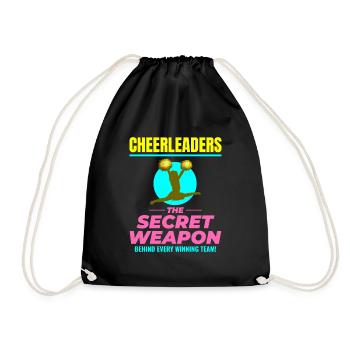 Pom-pom girl Cheerleading Girl Cheering Cheer Squad - Sac de sport léger - noir - Devant