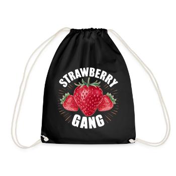 Strawberry Gang - Équipe Cueilleur de fraises - Sac de sport léger - noir - Devant