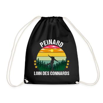 Peinard loin des connards humour randonneur cadeau - Sac de sport léger - noir - Devant