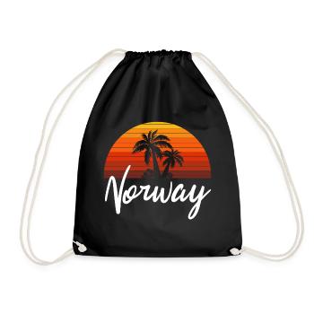 Norway - Drawstring Bag - black - Front