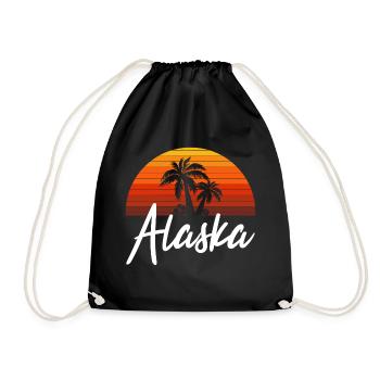 alaska - Turnbeutel - Schwarz - Vorne