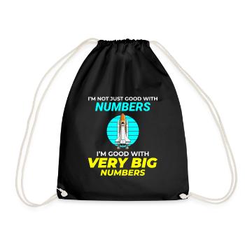 Aerospace Engineer Astronautical Rocket Scientist - Drawstring Bag - black - Front