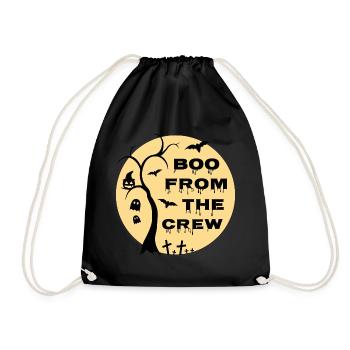 Boo from the crew - Drawstring Bag - black - Front