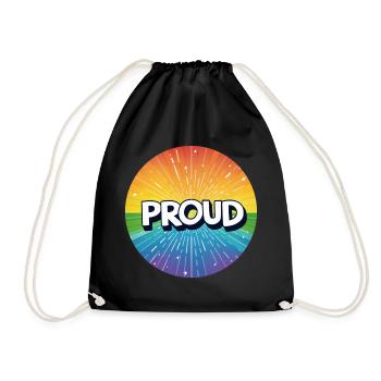 Fierté LGBTQ - Sac de sport léger - noir - Devant