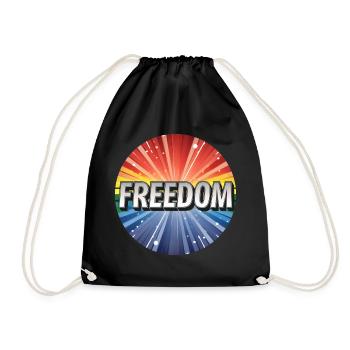 LGBTQ Freedom - Drawstring Bag - black - Front