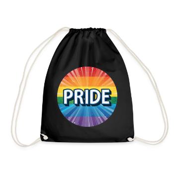 LGBTQ PRIDE - Turnbeutel - Schwarz - Vorne