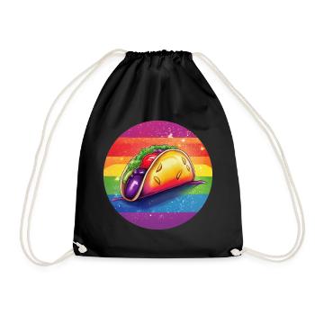 LGBTQ Taco - Drawstring Bag - black - Front