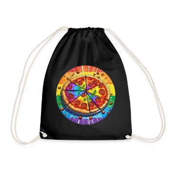 LGBTQ Pizza - Sac de sport léger - noir - Devant