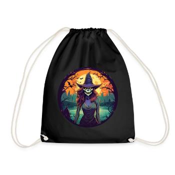 Gruseliges Halloween-partykostüm Hexe - Sac de sport léger - noir - Devant