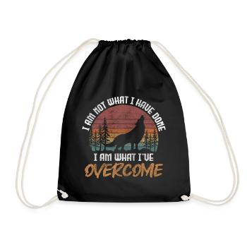 Wolf Hunt Howl Mythology - Drawstring Bag - black - Front