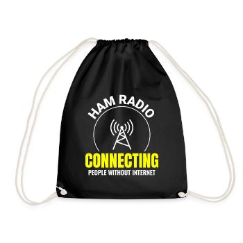 Opérateur radio amateur Fréquence des ondes radio - Sac de sport léger - noir - Devant