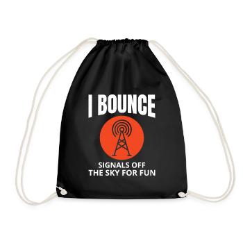 Opérateur radio amateur Fréquence des ondes radio - Sac de sport léger - noir - Devant