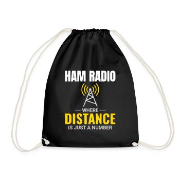 Opérateur radio amateur Fréquence des ondes radio - Sac de sport léger - noir - Devant