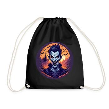 Gruseliges Halloween-partykostüm Vampir - Drawstring Bag - black - Front