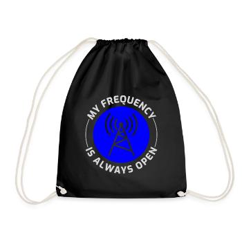 Opérateur radio amateur Fréquence des ondes radio - Sac de sport léger - noir - Devant