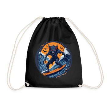 Gruseliges Halloween-partykostüm Werwolf Beim - Sac de sport léger - noir - Devant