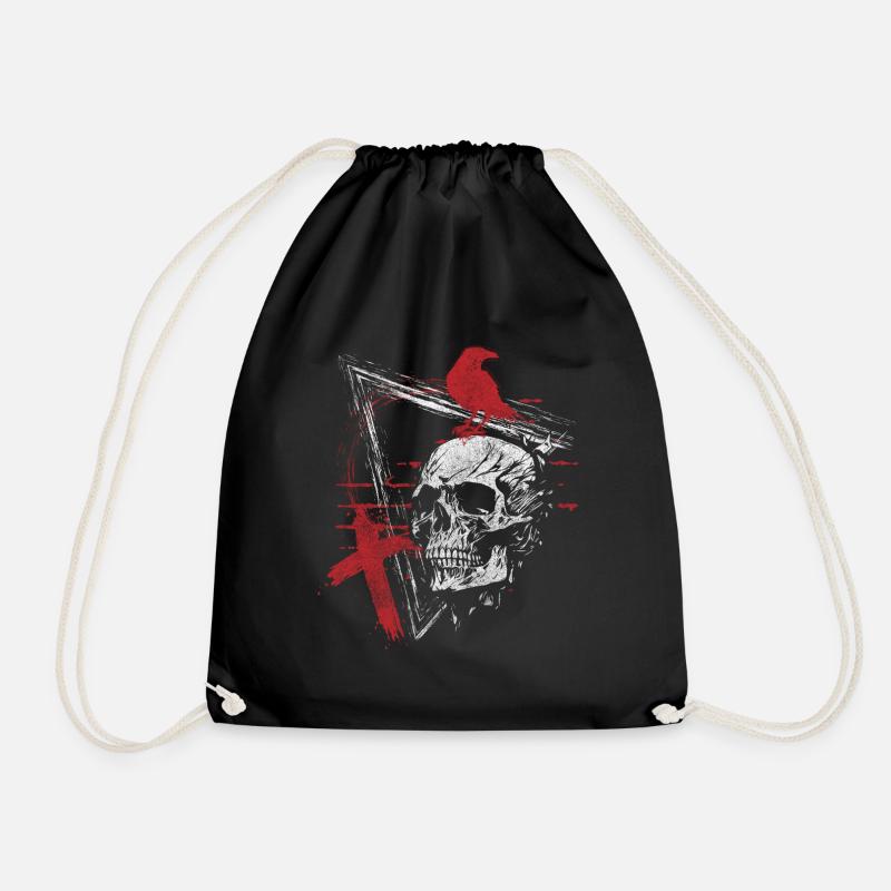 Trash Polka Modern Wild Black - Drawstring Bag - black