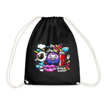 Pulvérisateur de graffitis Boombox - Sac de sport léger - noir - Devant