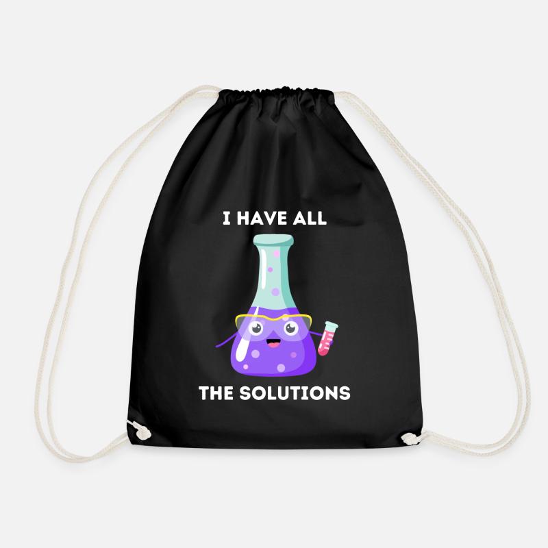 J’ai toutes les solutions - Chimie - Sac de sport léger - noir