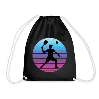 Racquetball Pickleball Racquetball Games Men - Drawstring Bag - black - Front