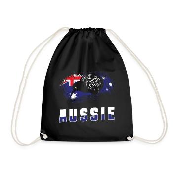 Australia Flag Animals - Drawstring Bag - black - Front