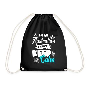 Flagge Koala Land Australier - Turnbeutel - Schwarz - Vorne