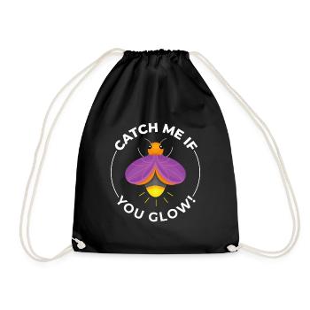 Lucioles Firefly Lightning Bug Insect Collector - Sac de sport léger - noir - Devant