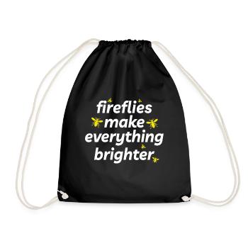 Lucioles Firefly Lightning Bug Insect Collector - Sac de sport léger - noir - Devant