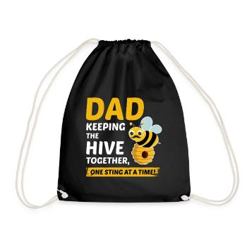 Honeybee Dad Beekeeper Apiculture Insect Collector - Sac de sport léger - noir - Devant