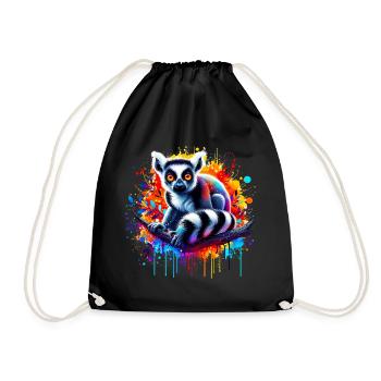 Lémurien - Sac de sport léger - noir - Devant