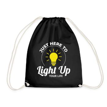 Electrician Humor Electrical Technician Engineer - Drawstring Bag - black - Front